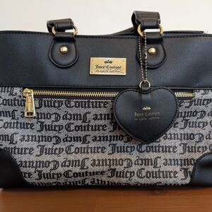 Juicy Couture Black and Gray Women's Bag